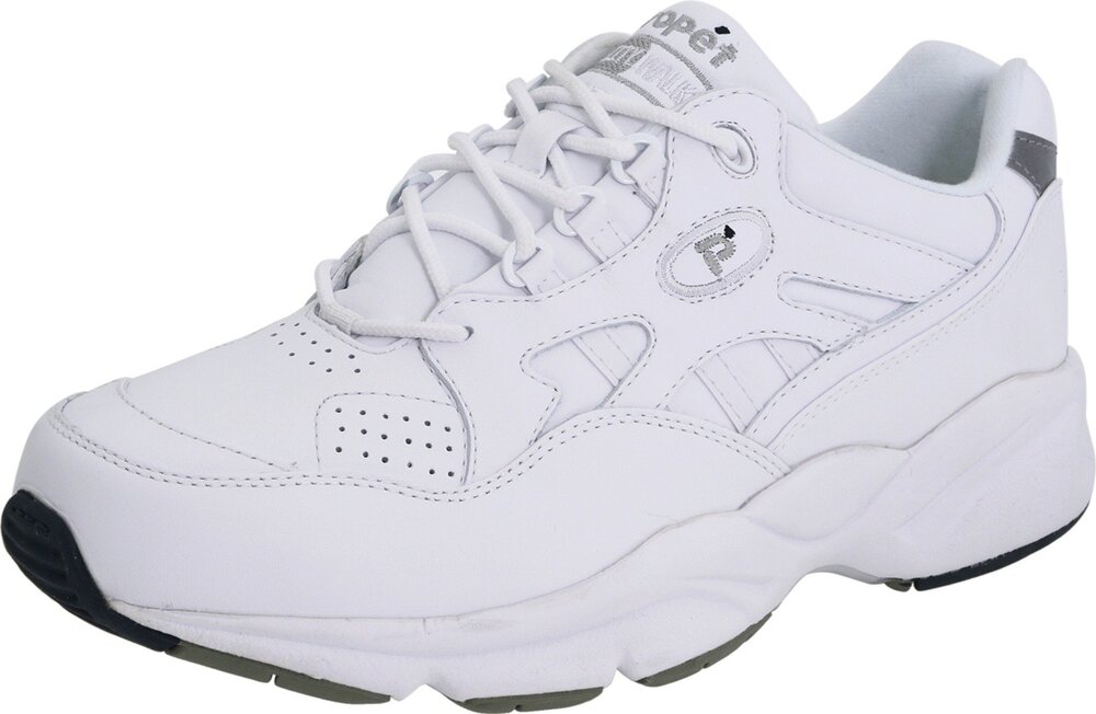 PROPÉT MEN'S STABILITY WALKER WALKING SNEAKERS MEDICARE APPROVED SHOES, WHITE, 1